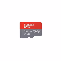 SanDisk Ultra 128 GB microSDXC Memory Card + SD Adapter with A1 App Performance Up to 100 MB/s, Class 10, U1