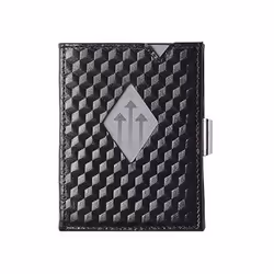 EXENTRI EX D 341 wallet/card case/travel document holder Black Genuine leather