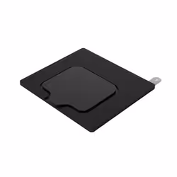 The glass mount attaches to your glass wall with double-sided tape.