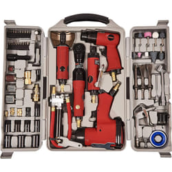 Amtech 77 Piece Air Tool Kit Y2430 Includes Impact Wrench Grinder Air Hammer Etc