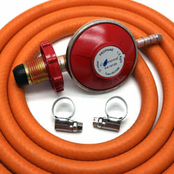 Hand-Tight Propane Gas Regulator With 2M Hose + 2 Clips Fits Calor Gas/Flogas