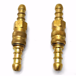 2 X Inline Quick Release Fitting Coupling for 8mm i/d lpg gas Hose