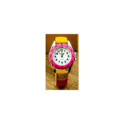Boys Girls Quartz Watch Kids Childrens Fabric Strap Student Wristwatch - digital black white 2