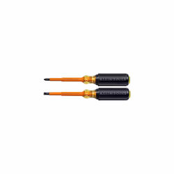 2-Piece Set of 4" Insulated Screwdrivers Klein Tools 33532-INS