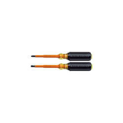 2-Piece Set of 4" Insulated Screwdrivers Klein Tools 33532-INS