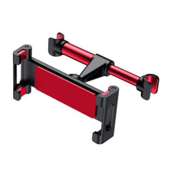 Car Rear Pillow Phone Holder Tablet Car Stand Seat Rear Headrest Mounting Bracket for Phone Tablet 4-11 Inch - red