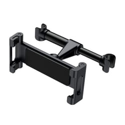 Car Rear Pillow Phone Holder Tablet Car Stand Seat Rear Headrest Mounting Bracket for Phone Tablet 4-11 Inch - black