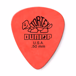 Dunlop Tortex Standard .50mm Red Guitar Pick - 12 Pack