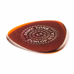 Jim Dunlop Primetone Semi-Round 1.3mm Sculpted Plectra (Grip) - 3 Pack Acoustic Guitar Pickup (514P1.30)