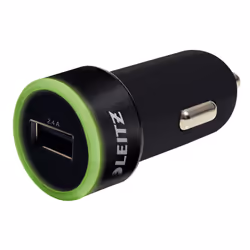 Leitz 62210095 mobile device charger Mobile phone, MP3, Smartphone, Tablet Black Cigar lighter Auto