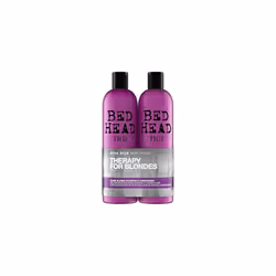 Bed Head by TIGI - Dumb Blonde Shampoo and Conditioner Set - Nourishing Professional Coloured Hair Treatment - Ideal For Blon ...