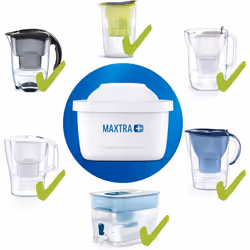 BRITA MAXTRA+ replacement water filter cartridges, 6 pack