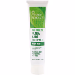 Desert Essence, Tea Tree Oil Ultra Care Toothpaste, Mega Mint, 176g