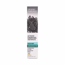 Desert Essence, Activated Charcoal Toothpaste, Fresh Mint, 176g