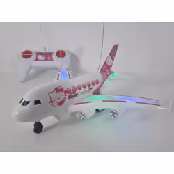Hello Kitty Pink Aeroplane Remote Control Car Music & Light Car Plane