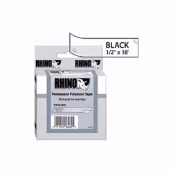 Dymo Dymo RhinoPro Thermal Label - 0.5 in. Width x 216 in. Length - Permanent - 1 Roll - Clear