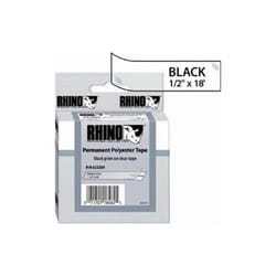 Dymo  Dymo RhinoPro Thermal Label - 0.5 in. Width x 216 in. Length - Permanent - 1 Roll - Clear