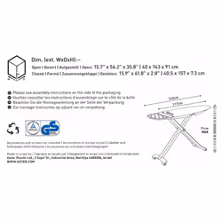 Ironing Board KETER - comfortable folding mechanism - Extremely DURABLE comfort