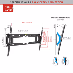 Barkan Mounting Systems E410+ 2.29 m (90") Black