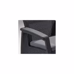 Keter Corfu Outdoor 4 Seater Rattan Garden Table & Chairs Set