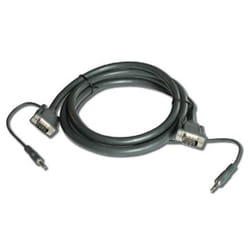 Kramer Electronics 15-pin HD + 3.5mm Audio Cable 3 m VGA (D-Sub) + 3.5mm Black