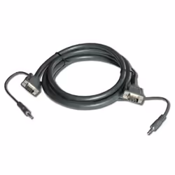 Kramer Electronics C-GMA/GMA-25, 7.62 m, VGA (D-Sub) + 3.5mm, VGA (D-Sub) + 3.5mm, Male, Male, Straight