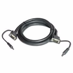 Kramer Electronics C-GMA/GMA-50, 15.2 m, VGA (D-Sub), VGA (D-Sub), Male, Male, Black