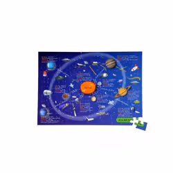 The Purple Cow Mapedia - Solar System Jigsaw puzzle 100 pc(s) Space