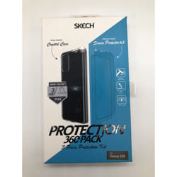 SKECH 360 Protection Pack 3 Piece Kit For Samsung GalaxyS20 Clear Case