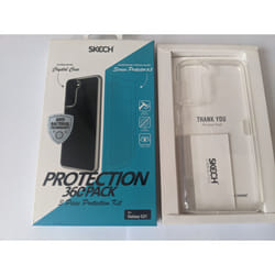 SKECH Crystal Clear Case + 2 x Screen Guard for Samsung Galaxy S21 5G