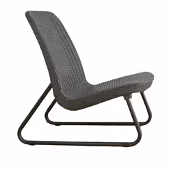 Allibert Rio Patio, Black, Grey, Polypropylene (PP), 38 cm, 38 cm, 36.5 cm, 76 cm