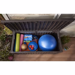 Keter Rockwood Deck Box Storage box Rectangular Brown - Additional view 7