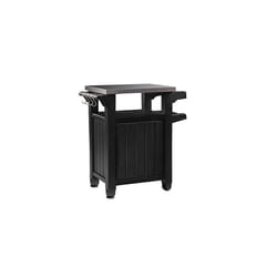 Keter Outdoor Portable Entertainment Kitchen Storage and Food Station, Graphite, 70 x 54 x 90 cm