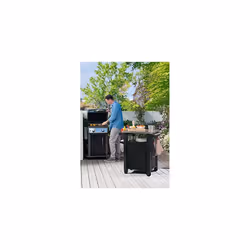 Keter Outdoor Portable Entertainment Kitchen Storage and Food Station, Graphite, 70 x 54 x 90 cm - Additional view 4