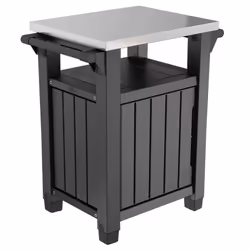 Keter Multifunctional Outdoor Table for BBQ Unity Classic Woodlook Garden Desk