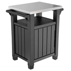 Keter Multifunctional Outdoor Table for BBQ Unity Classic Woodlook Garden Desk