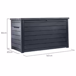 Keter Garden Storage Box "Ontario" 870L Anthracite Ecom - Additional view 6