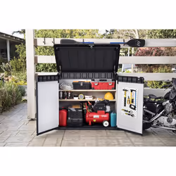 Keter Store It Out Premier XL Outdoor Plastic Garden Storage Shed Grey
