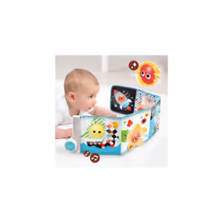 Yookidoo First Soft Cloth Baby Book - Lights and Music ( 0 to 12 months). Essential Toy for Infant and Newborn's Playmats Promotes Sensory D