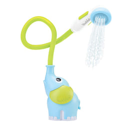 Baby Bath Shower Head - Elephant Water Pump with Trunk Spout Rinser - Control Water Flow from 2 Trunk Knobs for Maximum Fun in Tub or Sink for Infants