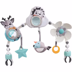 Tiny Love Sunny Stroll Activity Arch with Rattle Toys, 0m +, Adjustable Clips fit any Pram or Pushchair, Magical Tales