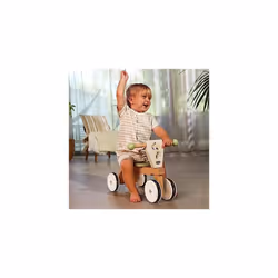Wooden Baby Trike, Ride On Trike, Baby Balance Bike, Rubber Coated Wheels, Supports Motor Skills, Cognitive Development, Comfortable Natural Design, - Additional view 5