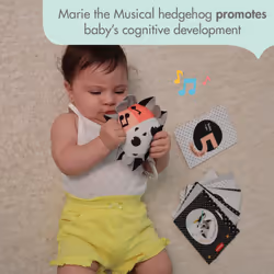 Magical Tales Black & White Gift Set, Baby Gift Set with Developmental Toys, 4 Hand-Picked Take-Along Toys, 0m+