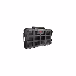 Keter DIY Tool Storage Organizer Black Clear Cover