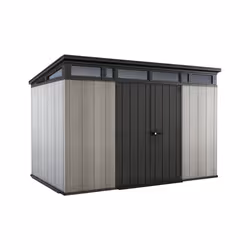 Keter Artisan 11x7, Double, Pent roof, Black, Grey, 1 door(s), Steel