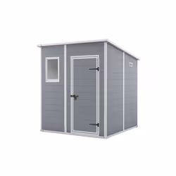 Keter Manor Pent 6x6, Single, Pent roof, Grey, 1 door(s), Steel, 75 kg/m²