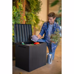 Keter Plastic Garden Storage Box | 113L Capacity Outside Storage Box - Additional view 10