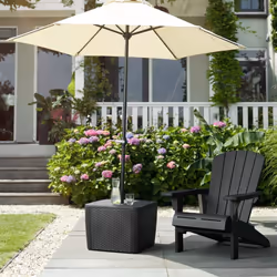 Keter Adirondack Chair Troy Graphite Outdoor Lawn Patio Curveback Classic Seat