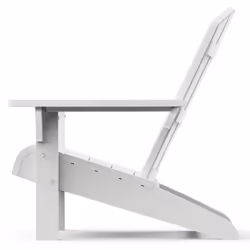Keter Adirondack Chair Troy White Outdoor Lawn Patio Curveback Classic Seat