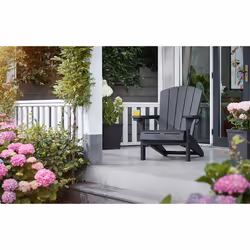 Keter K247060 outdoor chair Terrace Hard seat Hard backrest Plastic Grey